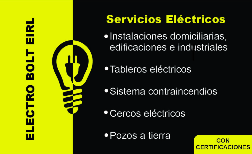 Tarjetas Electric Bolt